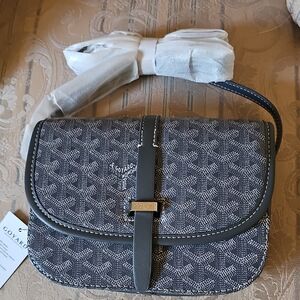 Goyard Black and White Crossbody Bag